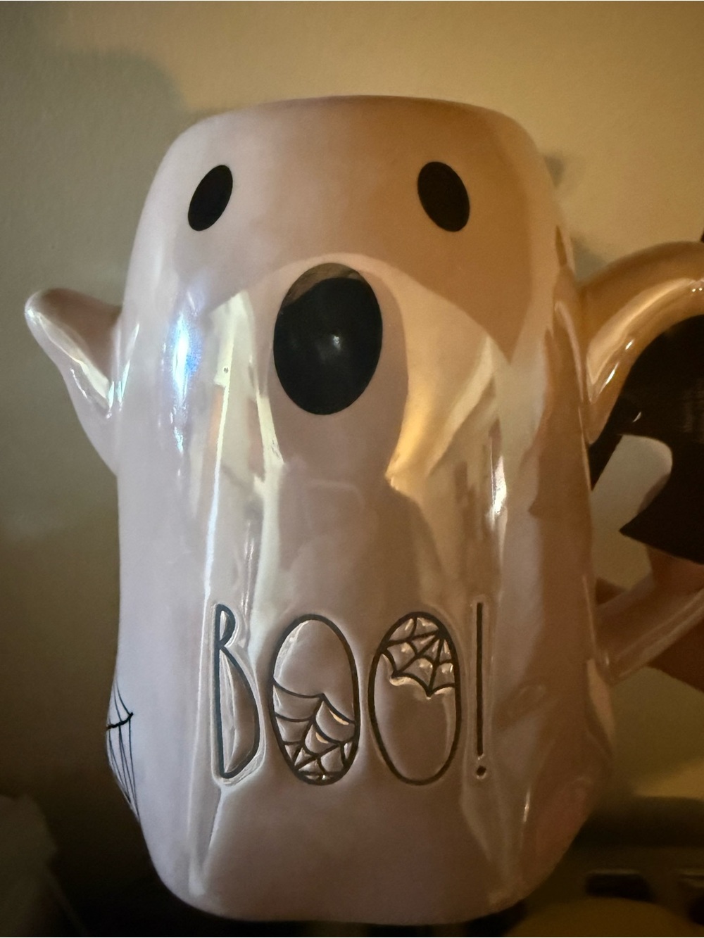 Halloween ghost book mug